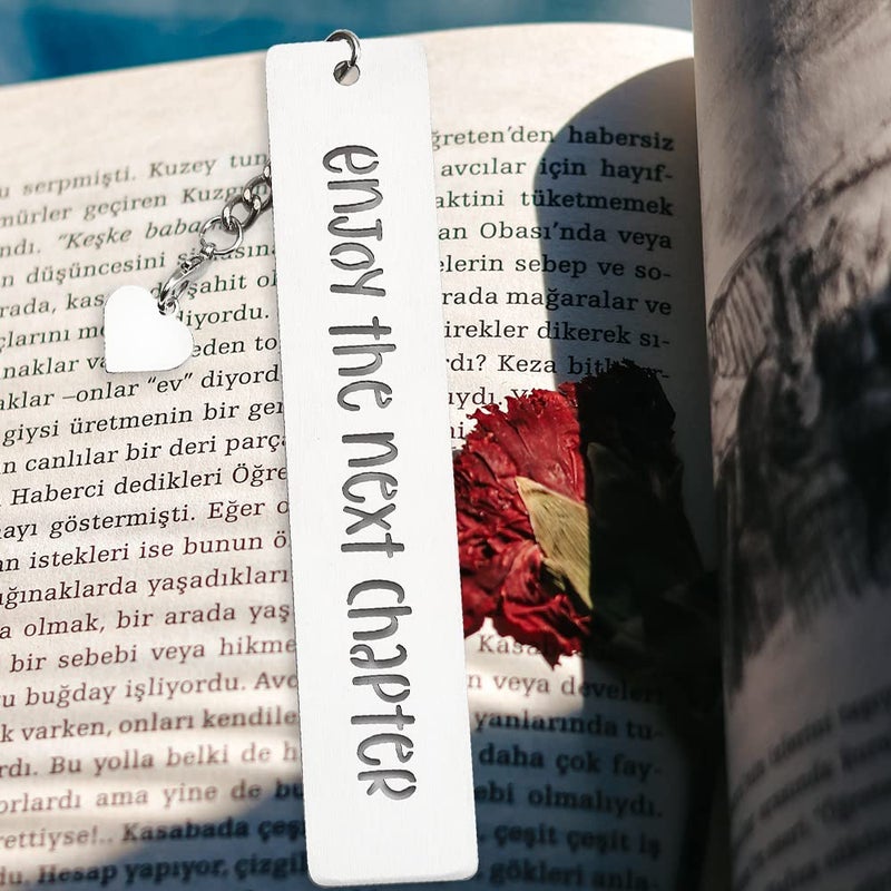 THRXOBN Enjoy The Next Champer Inspirational Bookmark Gift for Women  Coworker  Writers  Book Lovers  Retirement Gifts for Women  Men  Co-Worker  Boss  Teacher  Graduation Gifts for Women  Men WLB2 - Image 5